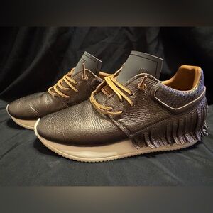 Esseutesse Leather Fringe bronze/brown Sneakers Size 39 US 8.5